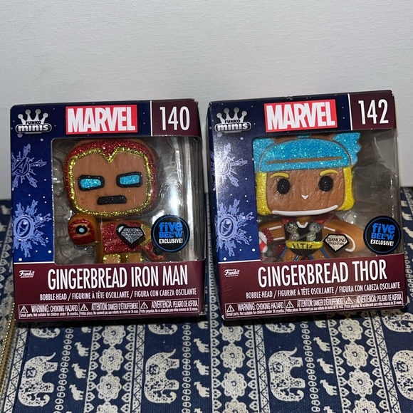 Funko Pop | Gingerbread Thor and Iron Man | Funko Minis | Diamond Collection - Picture 2 of 6